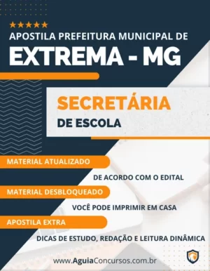 Apostila Secretária Escola Pref Extrema MG 2023