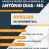 Apostila Auxiliar Informática Pref Antônio Dias MG 2023