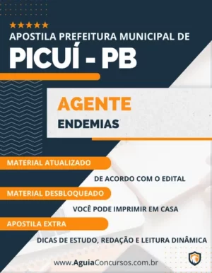 Apostila Agente Endemias Saúde Pref Picuí PB 2023
