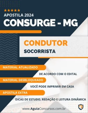 Apostila Condutor Socorrista CONSURGE MG 2024