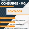 Apostila Contador Concurso CONSURGE MG 2024