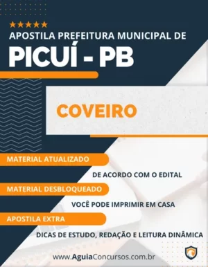 Apostila Coveiro Concurso Pref Picuí PB 2023