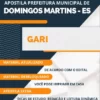 Apostila Gari Pref Domingos Martins ES 2023