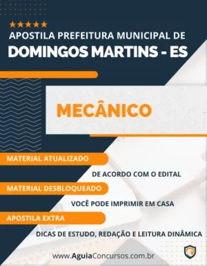 Apostila Mecânico Pref Domingos Martins ES 2023