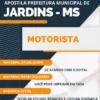 Apostila Motorista Concurso Pref Jardins MS 2024