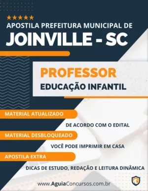 Apostila Professor Educação Infantil Pref Joinville SC 2023