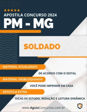 Apostila Soldado Concurso PM MG 2024