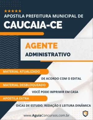 Apostila Agente Administrativo Prefeitura de Caucaia CE 2024