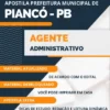 Apostila Agente Administrativo Prefeitura Piancó PB 2024
