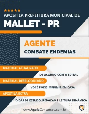 Apostila Agente Combate Endemias Prefeitura Mallet PR 2024