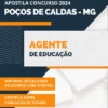 Apostila Agente Educação Poços de Caldas MG 2024