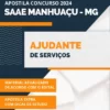 Apostila Ajudante Serviços Concurso SAAE Manhuaçu MG 2024