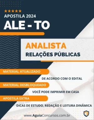 Apostila Analista Relações Públicas ALE TO 2024
