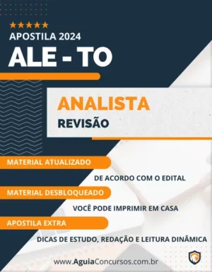 Apostila Analista Legislativo Revisão ALE TO 2024