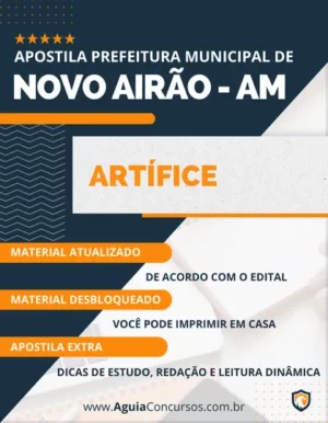 Apostila Artífice Concurso Prefeitura Novo Airão AM 2024