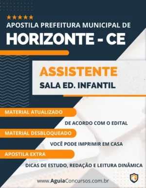 Apostila Assistente Sala Ed Infantil Pref Horizonte CE 2024