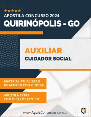 Apostila Auxiliar Cuidador Social Pref Quirinópolis GO 2024