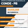 Apostila Auxiliar Farmácia Prefeitura Conde PB 2024