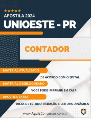 Apostila Contador Concurso UNIOESTE PR 2024