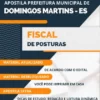 Apostila Fiscal Posturas Pref Domingos Martins ES 2023