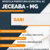 Apostila Gari Concurso Pref Jeceaba MG 2024