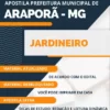 Apostila Jardineiro Concurso Prefeitura de Araporã MG 2024