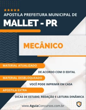 Apostila Mecânico Concurso Prefeitura de Mallet PR 2024