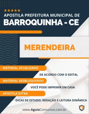 Apostila Merendeira Concurso Prefeitura de Barroquinha CE 2024