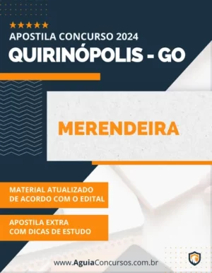 Apostila Merendeira Concurso Prefeitura de Quirinópolis GO 2024