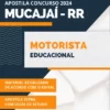 Apostila Motorista Educacional Concurso Mucajaí RR 2024
