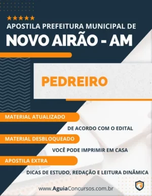 Apostila Pedreiro Concurso Prefeitura Novo Airão AM 2024