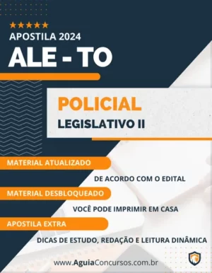 Apostila Policial Legislativo Concurso ALE TO 2024