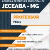 Apostila Professor PEB 1 Concurso Pref Jeceaba MG 2024