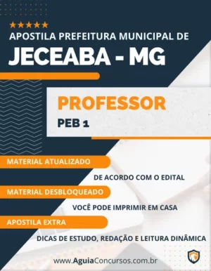 Apostila Professor PEB 1 Concurso Pref Jeceaba MG 2024