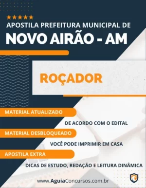 Apostila Roçador Concurso Prefeitura Novo Airão AM 2024