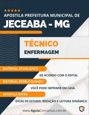 Apostila Técnico Enfermagem Prefeitura de Jeceaba MG 2024