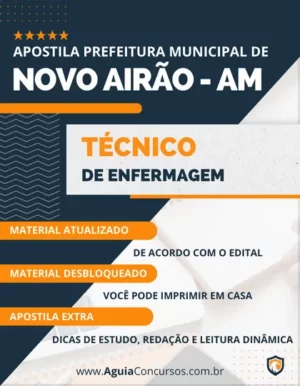 Apostila Técnico Enfermagem Prefeitura Novo Airão AM 2024
