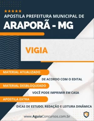 Apostila Vigia Concurso Prefeitura de Araporã MG 2024