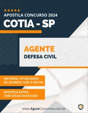 Apostila Agente Defesa Civil Prefeitura de Cotia SP 2024