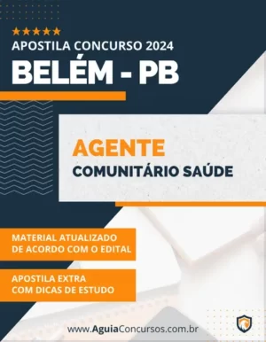 Apostila Agente Comunitário Saúde Pref Belém PB 2024