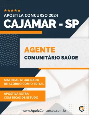 Apostila Agente Comunitário Saúde Prefeitura de Cajamar SP 2024