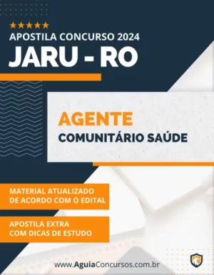 Apostila Agente Comunitário Saúde Prefeitura de Jaru RO 2024
