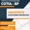 Apostila Assistente Licitações Contratos Prefeitura de Cotia SP 2024