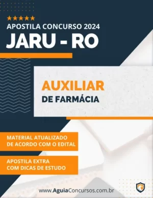 Apostila Auxiliar Farmácia Prefeitura de Jaru RO 2024