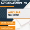 Apostila Auxiliar Tesouraria Santa Rita de Minas MG 2024