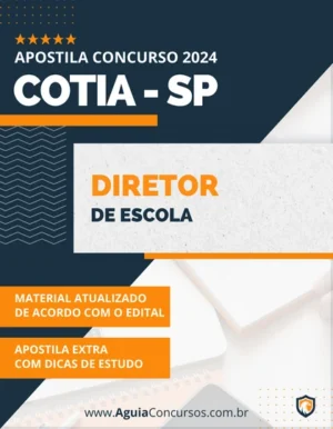 Apostila Diretor de Escola Prefeitura de Cotia SP 2024
