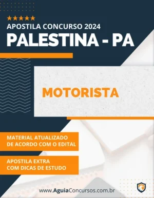 Apostila Motorista Concurso Prefeitura de Palestina PA 2024
