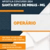 Apostila Operário Concurso Santa Rita de Minas MG 2024