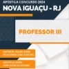 Apostila Professor III Prefeitura de Nova Iguaçu RJ 2024