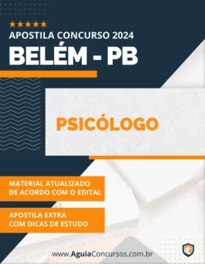 Apostila Psicólogo Concurso Prefeitura de Belém PB 2024